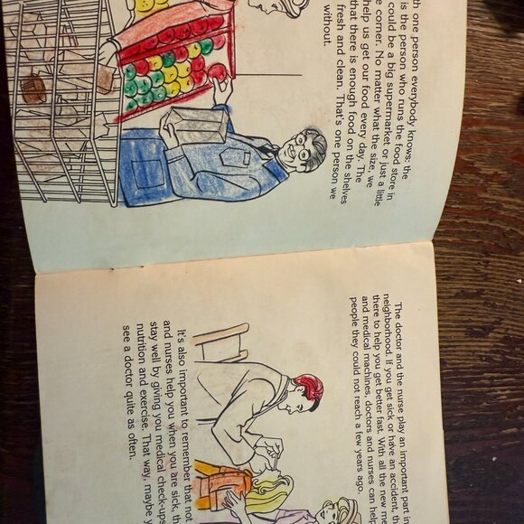 Barbie's Neighborhood Kid Stuff See Hear Read Book + Vinyl Record Untested - Picture 8 of 11